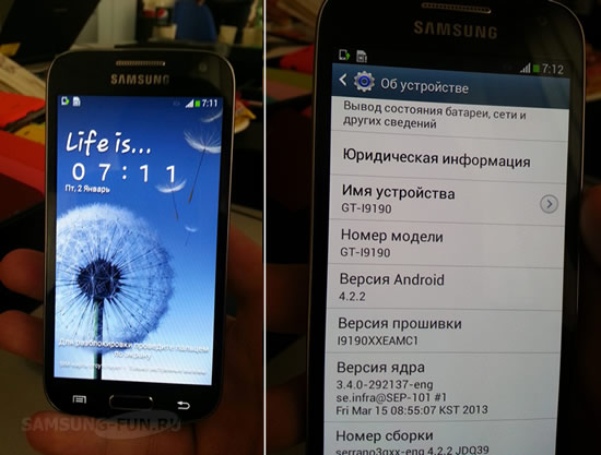 Samsung Galaxy S4 mini: первые фото и характеристики