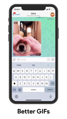 Telegram 6.2: редактор видео, анимированные фото и новая GIF-панель