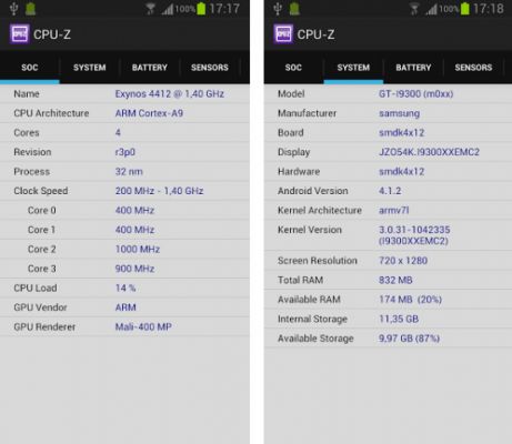CPU-Z официально на Android!