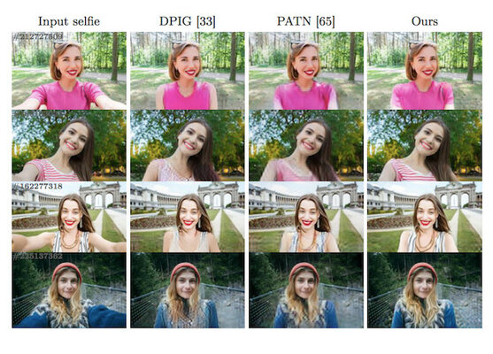 Новый алгоритм превращает селфи в обычные портретные фотографии