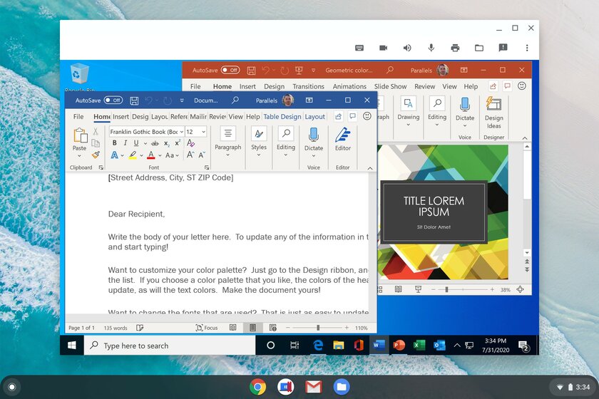 Windows-приложения теперь работают на Chromebook благодаря Parallels Desktop