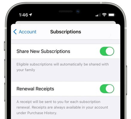 Подписками в приложениях из App Store теперь можно делиться с членами семьи