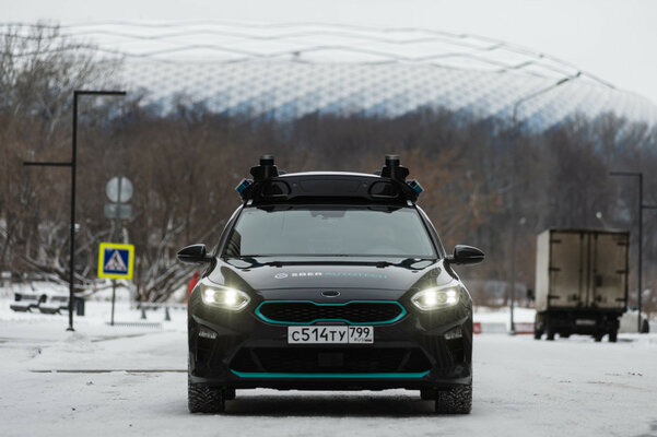 На улицах Москвы появились беспилотные автомобили Сбера