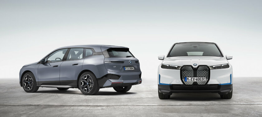 BMW представила iX xDrive40 и iX xDrive50: новый дизайн и ноль выбросов