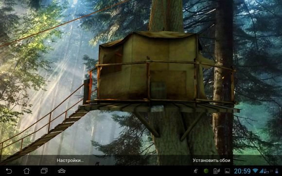 Обзор живых обоев Tree Village 3D PRO