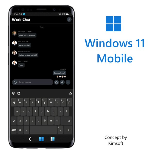 Дизайнер показал, как выглядела бы Windows 11 для смартфонов. Android, присмотрись!
