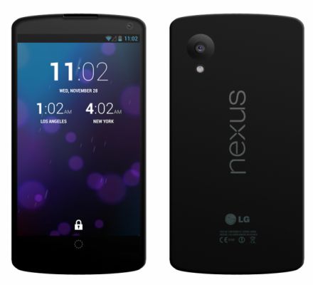 Фанаты компании Google опубликовали в сеть рендер смартфона LG Nexus 5