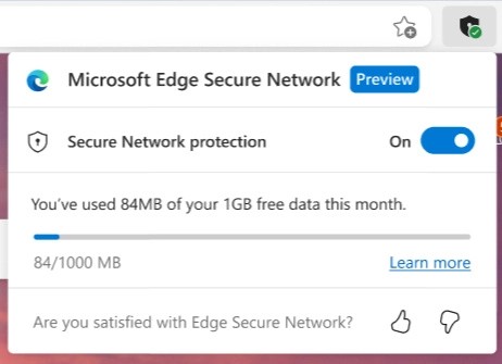 В Microsoft Edge появился встроенный VPN на базе Cloudflare