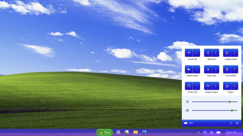 Если бы Windows XP вышла в 2022 году, она бы выглядела так. ИДЕАЛЬНАЯ!