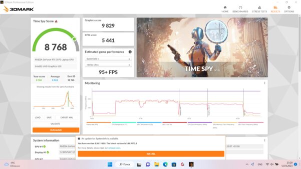 Настольный Intel внутри ноутбука. Обзор HIPER Gaming G16 — Железо и производительность. 9