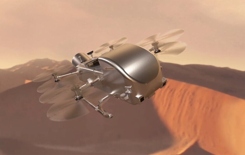 NASA отправит на Титан огромный исследовательский дрон Dragonfly