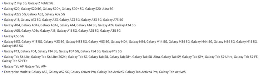 Samsung изменила график поддержки популярных смартфонов Galaxy A и M. Новый Galaxy C55 удивил