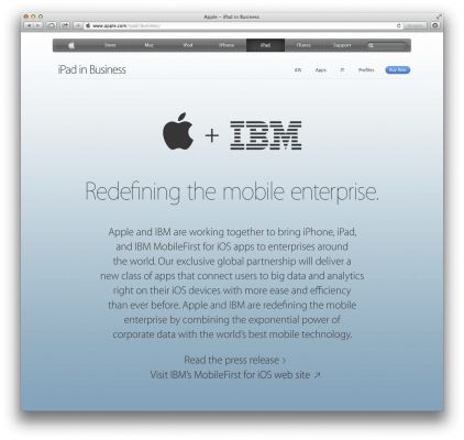 Сотрудничество Apple и IBM: к чему это приведет?