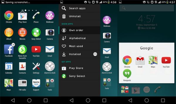 Лаунчер от Sony Xperia Z3 портирован на устройства Sony, работающие на Android 4.2+
