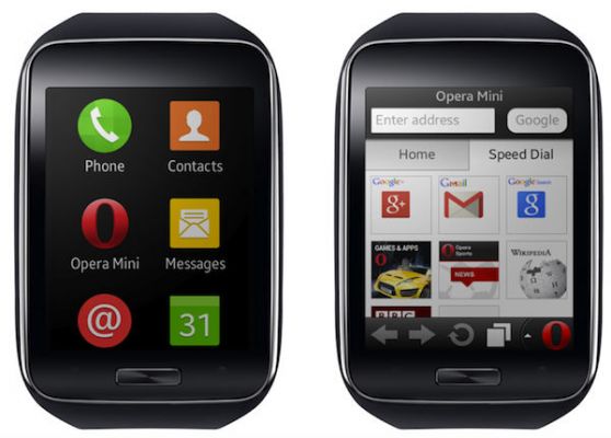 Для часов Samsung Gear S вышел браузер Opera Mini