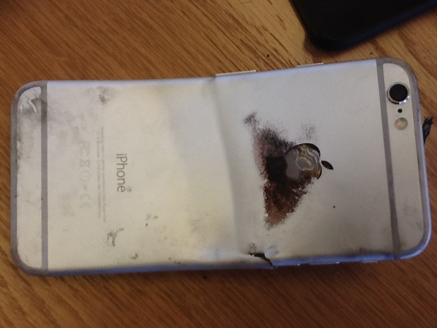 iPhone 6 загорелся в кармане владельца из-за аварии