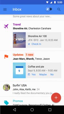 Inbox — переосмысление обычного почтового приложения от Google
