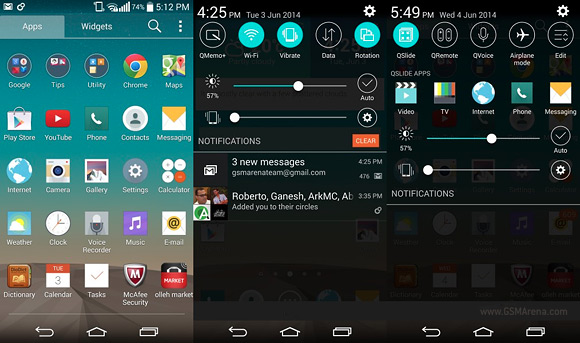 Скриншоты Android 5.0 Lollipop для LG G3 попали в Интернет