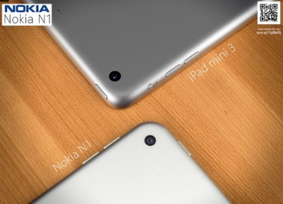 Сравнение рендеров Nokia N1 и iPad Mini 3