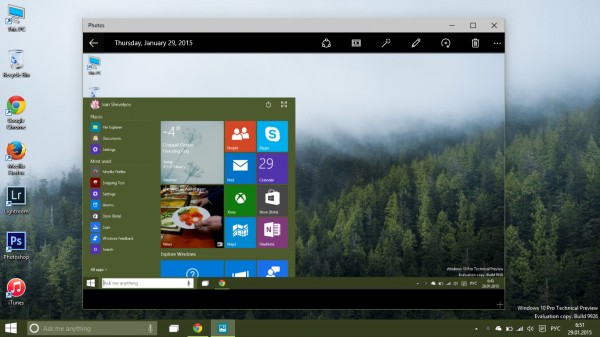 Обзор нововведений в январской сборке Windows 10 Technical Preview