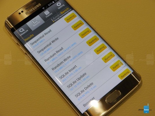 Тесты производительности Samsung Galaxy S6 Edge
