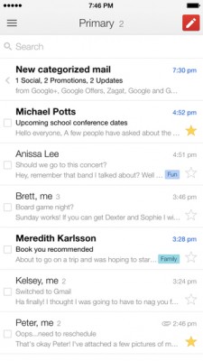 Gmail для iOS получил серьезное обновление