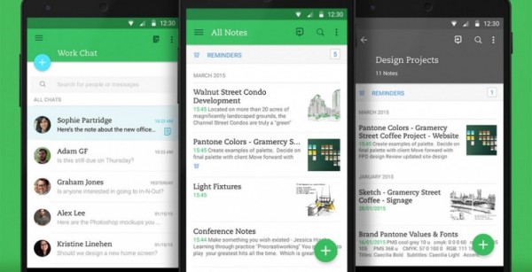 Android-версия Evernote с Material Design