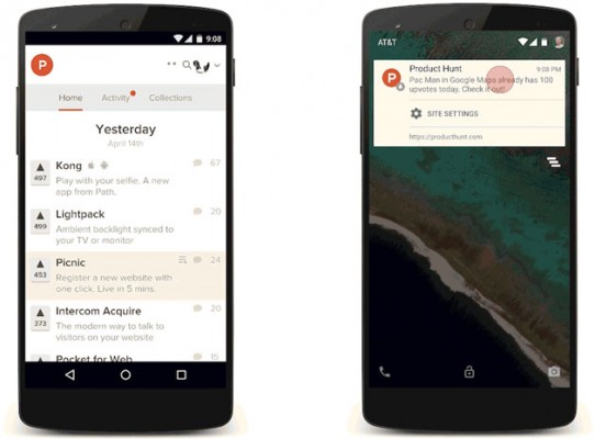Chrome 42 с новой системой уведомлений появился на Android