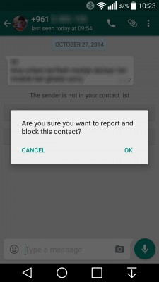 В новой версии WhatsApp для Android можно блокировать спам