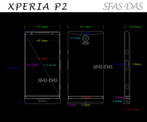 Немного информации о новом смартфоне Sony Xperia P2