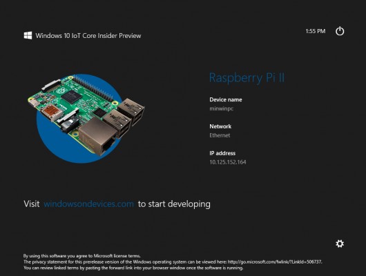 Windows 10 для Raspberry Pi 2 уже можно скачать и установить