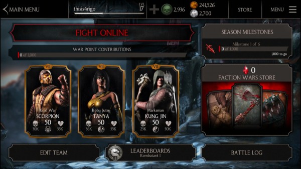 Мобильный Mortal Kombat X получает крупное обновление спустя год после релиза