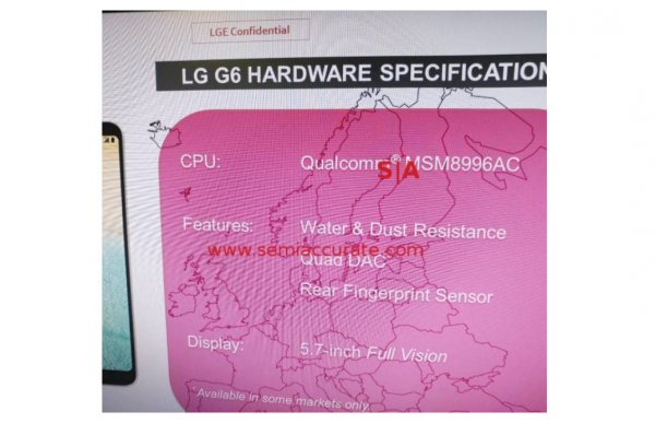 LG G6 не получит свежий процессор Qualcomm