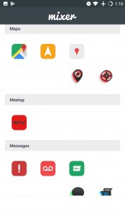Icon Pack Mixer позволяет создавать собственные наборы иконок