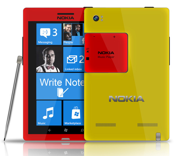 Концепт планшетофона Nokia Note со Съёмным плеером