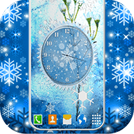 Winter Snow Clock Wallpaper 6.9.34