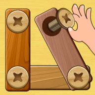 Wood Nuts & Bolts Puzzle 11.1
