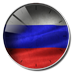 Россия флаг - Аналоговые часы виджет 1.0