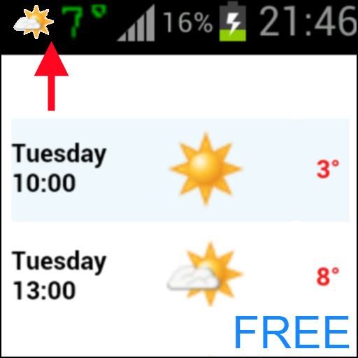 Weather As Notification Icons FREE 2.0.1