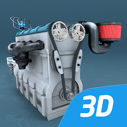 Четырёхтактный двигатель Отто – VR 3D модель 1.202