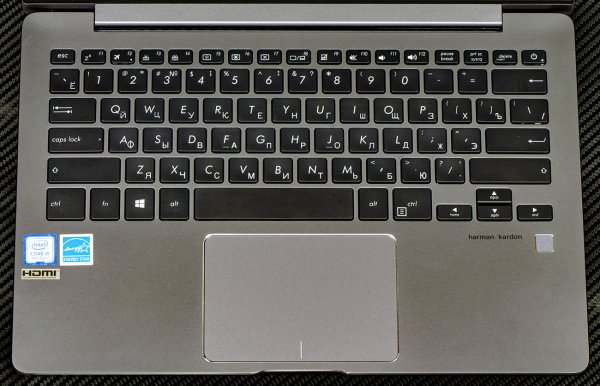 Обзор ультрабука ASUS ZenBook 13 UX331UA — Экран, тачпад и клавиатура. 3