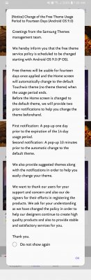Samsung ограничит поддержку бесплатных тем для пользователей Galaxy