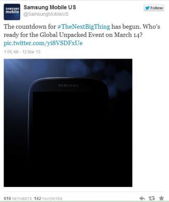Samsung показала частичку своего нового Galaxy S IV