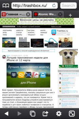 Обзор браузера Atomic Web для iOS