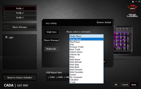 Обзор игровой клавиатуры Trust GXT 890 Cada RGB