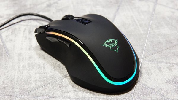 Обзор игровой мышки Trust LABAN GXT 188 RGB — Внешний вид и эргономика. 13