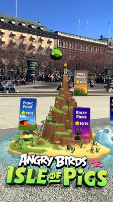 В Angry Birds теперь можно играть в реальности