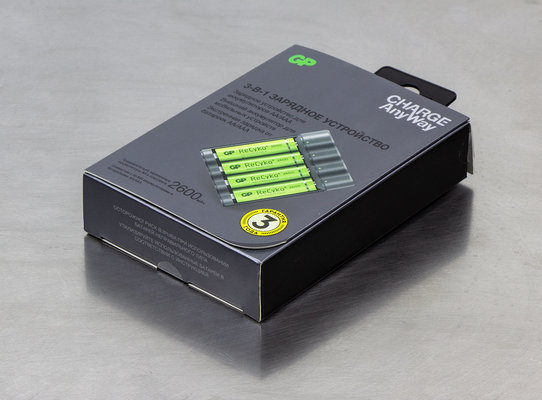 Обзор зарядно-разрядного устройства GP Charge AnyWay — Упаковка, внешний вид. 1