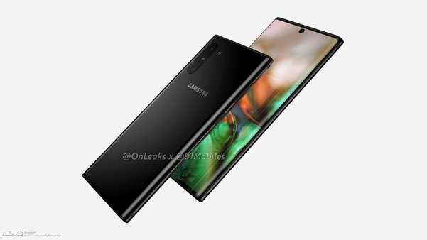 Появились первые качественные рендеры Galaxy Note 10