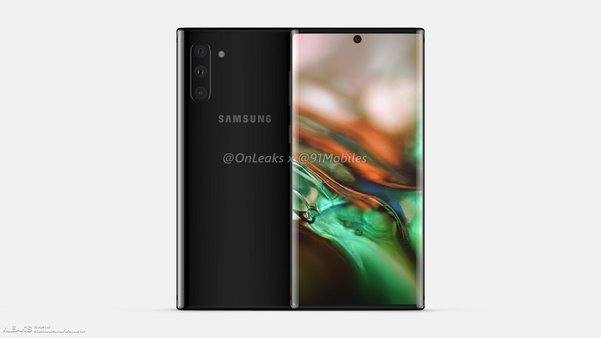 Появились первые качественные рендеры Galaxy Note 10